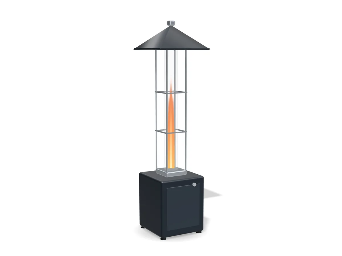 Pyramide chauffante au gaz